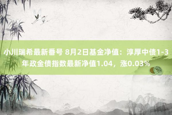 小川瑞希最新番号 8月2日基金净值：淳厚中债1-3年政金债指数最新净值1.04，涨0.03%