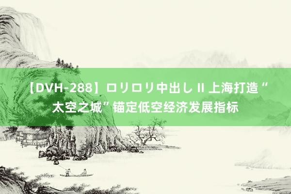 【DVH-288】ロリロリ中出し II 上海打造“太空之城”锚定低空经济发展指标