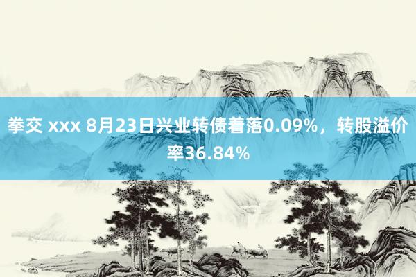 拳交 xxx 8月23日兴业转债着落0.09%，转股溢价率36.84%