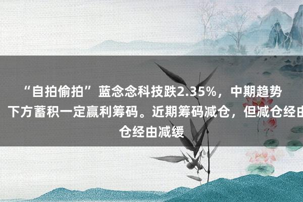 “自拍偷拍” 蓝念念科技跌2.35%，中期趋势方面，下方蓄积一定赢利筹码。近期筹码减仓，但减仓经由减缓